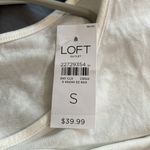 Loft  Outlet NWT White Flowy Blouse #6782 Photo 2
