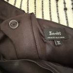 Bardot  | Black Satin One Shoulder Ruffle Sleeve Mini Cocktail Dress LBD | Size 6 Photo 8