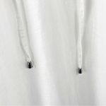 LAURA GOTTI 100% Linen White Tie Tassel Top Sleeveless Maxi Dress Size Large Photo 6