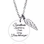 I Know That Was You Necklace, Grief Gift, Lost Loved One Gift, Daily Reminder, Silver Photo 3