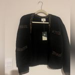 Tuckernuck NWT  Elegant Black Sweater with Gold Accents size small Photo 4