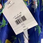 Topshop  Bardot Blue Floral Print Off the Shoulder Maxi Dress Size 8 Photo 12