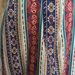 Vintage 70s Schrader Sport Straight Striped Tie Waist Dress Secretary Pattern Multi Size 12 Photo 2