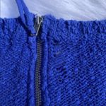 H&M  Royal Blue Knit Zip Sweater Size Small Knitted Photo 5