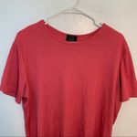 Laura Scott Short Sleeve T-Shirt Pink Ribbed Photo 2