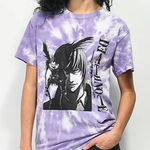 Urban Outfitters Death Note Light & Ryuk Purple Tie Dye T-Shirt Size Large Photo 0