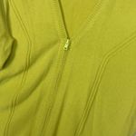 Title Nine womens medium yellow full zip sweater flaw long sleeve cardigan neon Photo 3