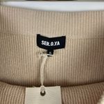 SER.O.YA Arola Skirt Rib Knit Cappuccino Beige Pull On Cotton Distressed XL NWT Tan Photo 7