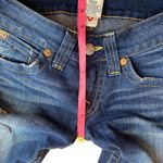 True Religion Joey Flare Jean Size 27x34 Medium Wash Distressed Photo 9