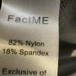 Womens FactMe One Piece Swimsuit XL Black Tummy Control Swim Dress Ruched Side Photo 8