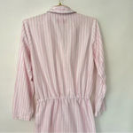 Victoria's Secret Shirt Dress Nightgown Pajama Size Small Pink White Silver Photo 4
