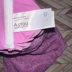 Size Medium NEW Pink Metallic Women’s Halter Top Swimsuit Photo 3