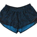 Lululemon Hotty Hot Short II 2.5" W7AJTR Running Women's 6 Black Blue Pattern Photo 0