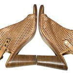 Rag and Bone  Wyatt Perforated Sandals Womens US 9 Tan Leather Slingback City Chic Photo 7