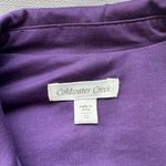 Coldwater Creek  Rich Purple Fitted Blazer Buttons L 12 Photo 4