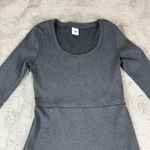 CAbi  Ribbed Knit Midi Dress Long Sleeve Casual Everyday Gray Size‎ S Photo 8