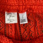Red Lace Women's Shorts 90 % cotton 10%nylon Size L Photo 3