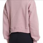 90 Degrees by Reflex 90 Degree Mock Neck Cropped Pullover Sweatshirt In Rose Gold Size L Photo 1