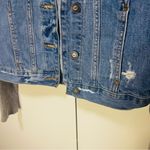 Hollister mix media hooded distressed denim jacket Photo 3