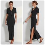 FAVORITE DAUGHTER The Emma Rib Cotton/Cashmere Blend Maxi Skirt, Black, Medium Black Photo 1