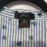 J.Crew striped clover short sleeve button down and shorts pajama set Photo 2