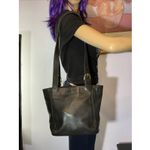 Coach Vintage  Black 4157 Shoulder Tote leather, long strap Photo 6