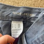 American Eagle Blue Wide Leg Crop Denim Jeans Photo 3