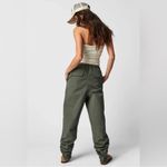 Free People  Army Green New Light Parachute Pants Women’s Small Photo 1