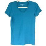 Eddie Bauer V-Neck T-Shirt Soft Everyday Casual Top Bundle Teal Turquise Photo 7