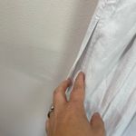 Abercrombie & Fitch  White Linen Blend Midi Dress Cottagecore Coastal Chic Size 4 Photo 5