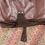 EXPRESS chocolate Brown Lace and vegan Leather Women’s BODYSUIT Photo 3