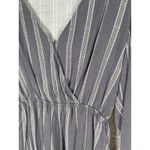 FIKA the Brand Women's Striped Long Sleeve‎ Romper – Navy/White – Size Medium Blue Photo 1