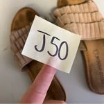 VERO MODA  |‎ Tan Fridge Slip Slide On Sandals with Textured Pleats 9 Photo 4