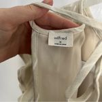 Aritzia Wilfred Fleurette Jumpsuit Cream Tan White Stripe Medium Photo 5