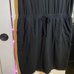 32 Degrees Heat 32° Black Tee Shirt Dress With Elastic Waist & Pockets Medium Photo 2
