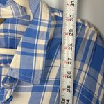 Bit & Bridle  3X plus size cotton blend button down lightweight plaid top Photo 5