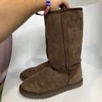 UGG  clss tall boots chocolate brown suede shearling women's size 8 winter casual Photo 2