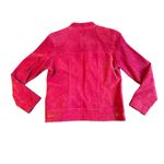 Ruff Hewn Womens Size Small Pink Leather Suede Jacket Barbie Pink Photo 2