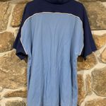 Nike Vintage Navy Blue/Baby Blue White Tag Polo T-Shirt Tee Top Photo 3