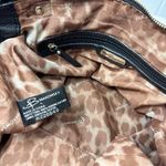 B Makowsky Large Black Genuine Leather Handbag Lombard Satchel Photo 4