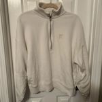 Aerie Suns Out Quarter Zip Sweatshirt with embroidered bow size medium Photo 0