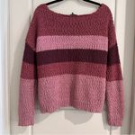 Rue 21 Boucle Knit Striped Sweater Size Medium Photo 1