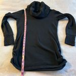 Calvin Klein  black cotton cowl neck sweater size S crochet neck and wrists Photo 11