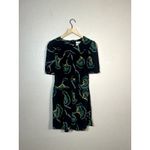 Ba&sh  Leo A Line Dress Black Green Floral Mini Size Large (3) Photo 1