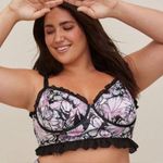 Torrid Butterfly Corset Style Satin Ruffle Baby Doll Style Underwire Bra Size 2 Photo 1