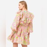 ALÉMAIS Marta Linen Ruffle Mini Dress, Size AUS 4 New w/Tag Pink Photo 3