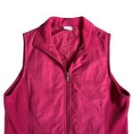 Columbia size M pink fleece collared vest Photo 1