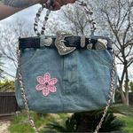 Vintage y2k Denim Shorts Purse Blue Photo 0