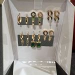Piper K | Emerald Green Cubic Zirconia Earring Set Photo 7