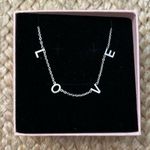 The Vintage Sparrow Boxed Silvertone Inspirational Message Love Necklace Silver Photo 0